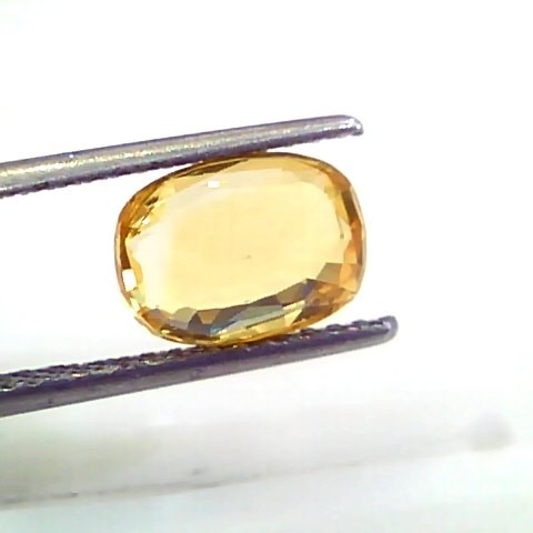 3.31 Ct 5.5 Ratti Unheated Untreated Natural Ceylon Yellow Sapphire