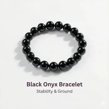 Natural Black Onyx Bracelet