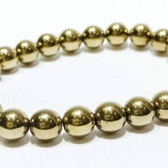 Golden Pyrite Bracelet Natural Hametite