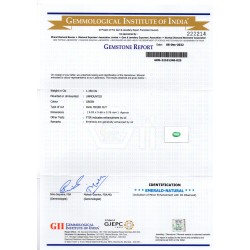 1.35 Ct GII Certified Untreated Natural Colombian Emerald Gemstone AAA 1.35 Ct GII Certified Untreated Natural Colombian Emerald Gemstone AAA