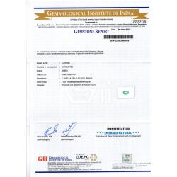 1.67 Ct GII Certified Untreated Natural Colombian Emerald Gemstone AAA 1.67 Ct GII Certified Untreated Natural Colombian Emerald Gemstone AAA
