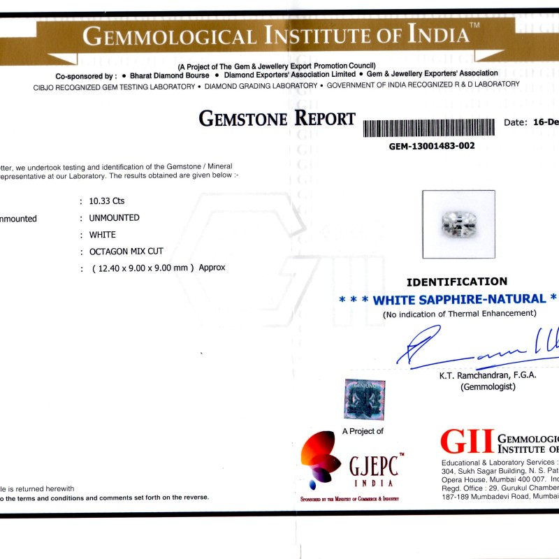 Huge 10.33 Ct Unheated Untreated Natural White Sapphire Gemstone AAAAA Huge 10.33 Ct Unheated Untreated Natural White Sapphire Gemstone AAAAA