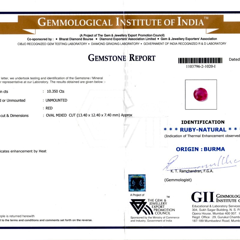 Huge 10.33 Ct Untreated Natural Old Burma Mines Rare Burma Ruby Huge 10.33 Ct Untreated Natural Old Burma Mines Rare Burma Ruby