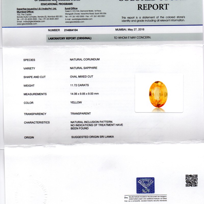 Huge 11.72 Ct Unheated Untreated Natural Ceylon Yellow Sapphire Gemstone Huge 11.72 Ct Unheated Untreated Natural Ceylon Yellow Sapphire Gemstone
