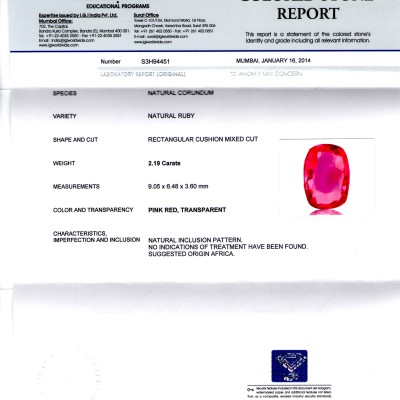 2.19 Ct Unheated Untreated Natural Madagaskar Pinkish Ruby **RARE** 2.19 Ct Unheated Untreated Natural Madagaskar Pinkish Ruby **RARE**