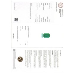 2.43 Ct IGI Certified Untreated Natural Zambian Emerald Gemstone 2.43 Ct IGI Certified Untreated Natural Zambian Emerald Gemstone