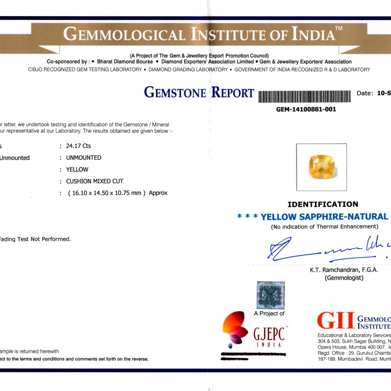 Huge 24.17 Ct Unheated Untreated Natural Ceylon Yellow Sapphire Huge 24.17 Ct Unheated Untreated Natural Ceylon Yellow Sapphire