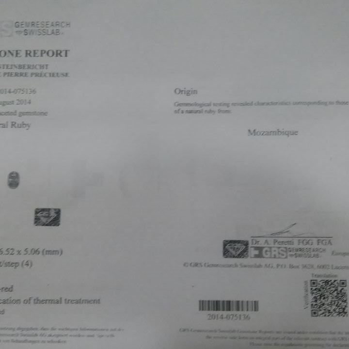 3.02 Ct Unheated Untreated Natural Mozambique Mines Ruby **Rare** 3.02 Ct Unheated Untreated Natural Mozambique Mines Ruby **Rare**