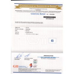 3.31 Ct GII Certified Unheated Untreated Natural Ceylon Blue Sapphire 3.31 Ct GII Certified Unheated Untreated Natural Ceylon Blue Sapphire