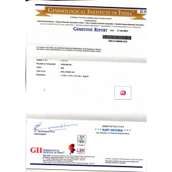 3.35 Ct GII Certified Unheated Untreated Natural Madagaskar Ruby AAAA 3.35 Ct GII Certified Unheated Untreated Natural Madagaskar Ruby AAAA
