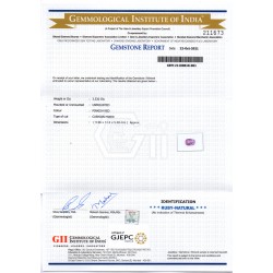 3.53 Ct GII Certified Unheated Untreted Natural Madagaskar Ruby Gems 3.53 Ct GII Certified Unheated Untreted Natural Madagaskar Ruby Gems