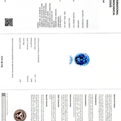3.62 Ct IGI Certified Unheated Untreated Natural Ceylon Blue Sapphire AAA 3.62 Ct IGI Certified Unheated Untreated Natural Ceylon Blue Sapphire AAA
