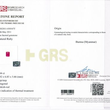 3.66 Ct Unheated Untreated GRS certified Old Burma Mines Ruby **RARE** 3.66 Ct Unheated Untreated GRS certified Old Burma Mines Ruby **RARE**