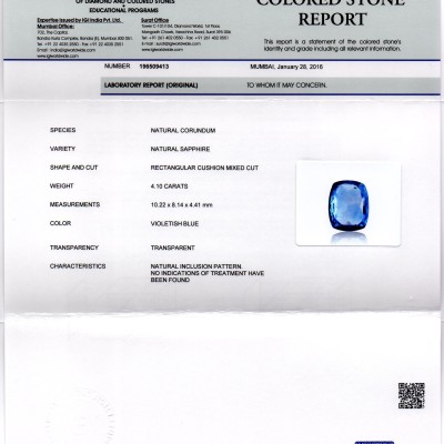 4.10 Ct Unheated Untreated Natural Ceylon Blue Sapphire Neelam 4.10 Ct Unheated Untreated Natural Ceylon Blue Sapphire Neelam