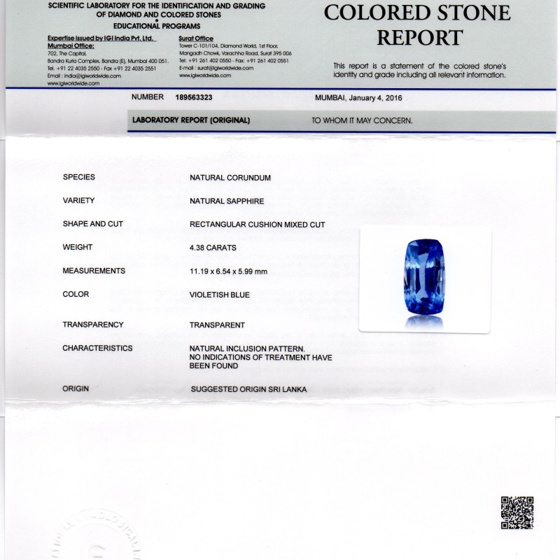 4.38 Ct Unheated Untreated Natural Ceylon Blue Sapphire Neelam 4.38 Ct Unheated Untreated Natural Ceylon Blue Sapphire Neelam