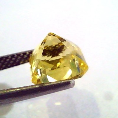 5.08 Ct Unheated Untreated Radiant Cut Natural Ceylon Yellow Sapphire