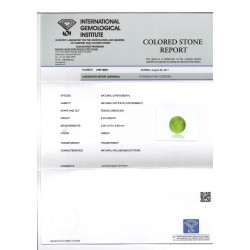 6.03 Ct IGI Certified Untreated Natural Ceylon Chrysoberyl Cats Eye 6.03 Ct IGI Certified Untreated Natural Ceylon Chrysoberyl Cats Eye