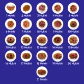 1 - 21 Mukhi Rudraksh