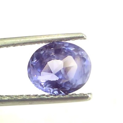 2.04 Ct Unheated Untreated Ceylon Blue Sapphire Neelam Gemstone