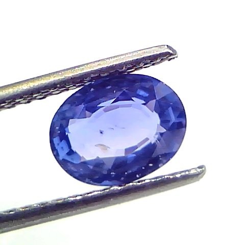 2.10 Ct IGI Certified Unheaated Untreated Natural Ceylon Blue Sapphire AA