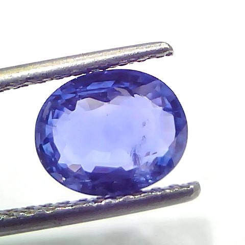 2.54 Ct IGI Certified Unheaated Untreated Natural Ceylon Blue Sapphire AA