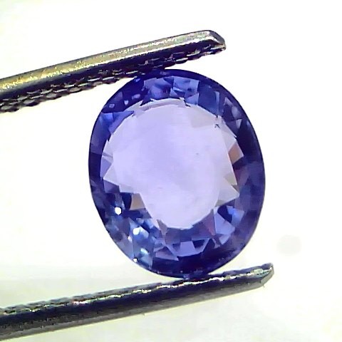 2.59 Ct GII Certified Unheated Untreated Natural Ceylon Blue Sapphire AAA