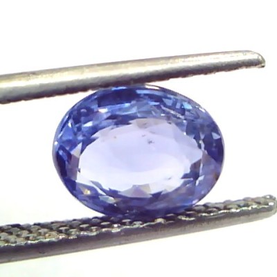 2.60 Ct Unheated Untreated Natural Ceylon Blue Sapphire Neelam Stone
