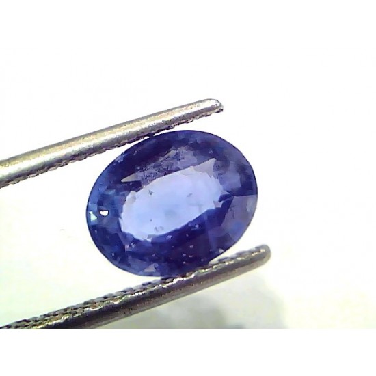 2.63 Ct IGI Certified Unheaated Untreated Natural Ceylon Blue Sapphire AA