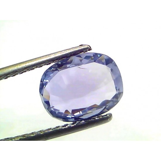 2.87 Ct GII Certified Unheated Untreated Natural Ceylon Blue Sapphire