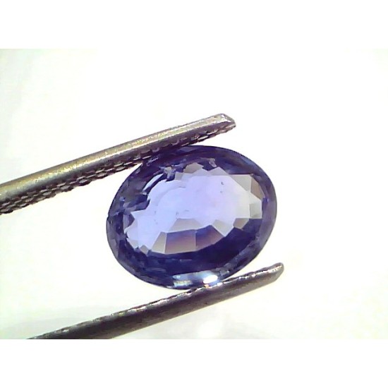 2.97 Ct Certified Unheated Untreated Natural Ceylon Blue Sapphire Neelam