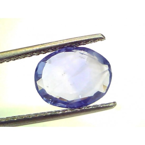 3.08 Ct Unheated Untreated Natural Ceylon Blue Sapphire Neelam Gems