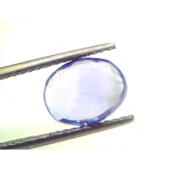 3.08 Ct Unheated Untreated Natural Ceylon Blue Sapphire Neelam Gems