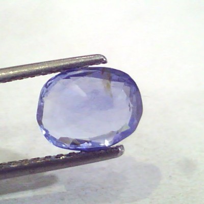 3.19 Ct Unheated Untreated Natural Ceylon Blue Sapphire Neelam Gems