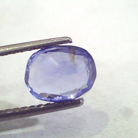 3.19 Ct Unheated Untreated Natural Ceylon Blue Sapphire Neelam Gems