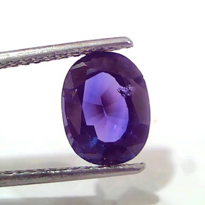 3.20 Ct GII Certified Unheated Untreated Natural Ceylon Deep Blue Sapphire