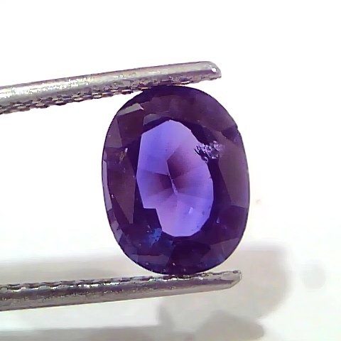 3.20 Ct GII Certified Unheated Untreated Natural Ceylon Deep Blue Sapphire