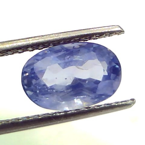 3.29 Ct Unheated Untreated Natural Ceylon Blue Sapphire Neelam Gems