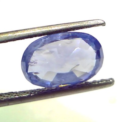 3.29 Ct Unheated Untreated Natural Ceylon Blue Sapphire Neelam Gems