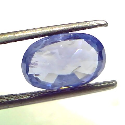 3.29 Ct Unheated Untreated Natural Ceylon Blue Sapphire Neelam Gems