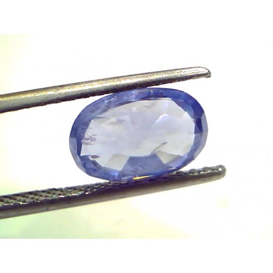 3.29 Ct Unheated Untreated Natural Ceylon Blue Sapphire Neelam Gems