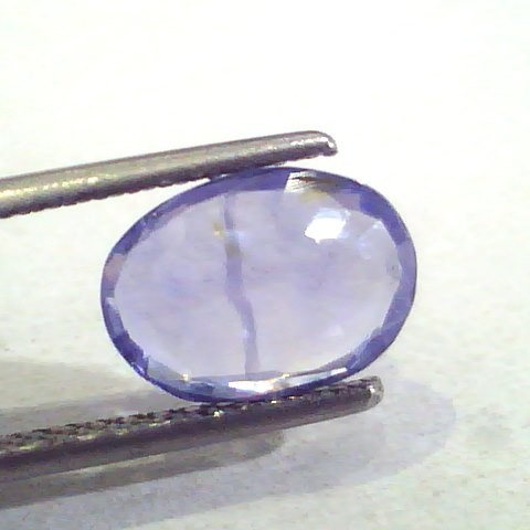 3.27 Ct Unheated Untreated Natural Ceylon Blue Sapphire Neelam Gems