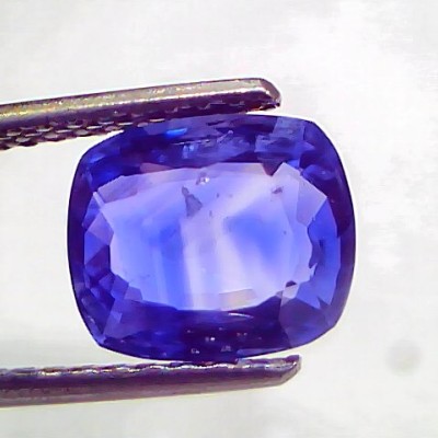 3.41 Ct IGI Certified Unheated Untreated Natural Ceylon Blue Sapphire AA