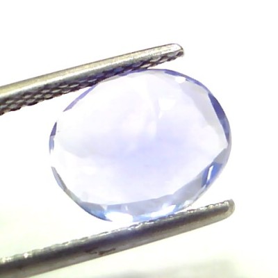 3.46 Ct GII Certified Unheated Untreated Natural Ceylon Blue Sapphire