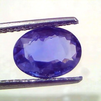 3.50 Ct IGI Certified Unheated Untreated Natural Ceylon Blue Sapphire AAA