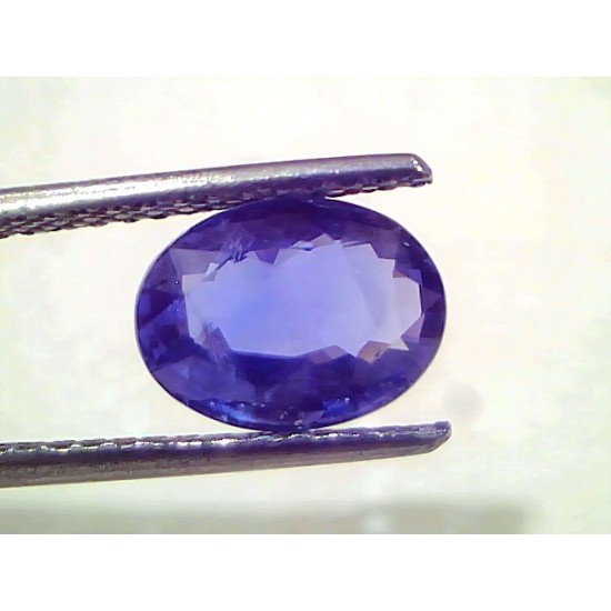 3.50 Ct IGI Certified Unheated Untreated Natural Ceylon Blue Sapphire AAA