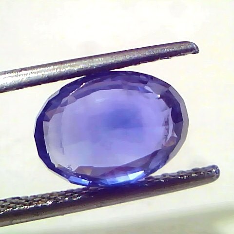 3.50 Ct IGI Certified Unheated Untreated Natural Ceylon Blue Sapphire AAA