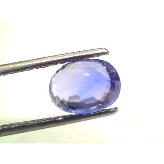 3.52 Ct IGI Certified Unheated Untreated Natural Ceylon Blue Sapphire AA