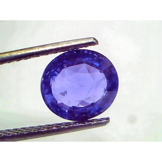 3.56 Ct IGI Certified Unheated Untreated Natural Ceylon Blue Sapphire AAA