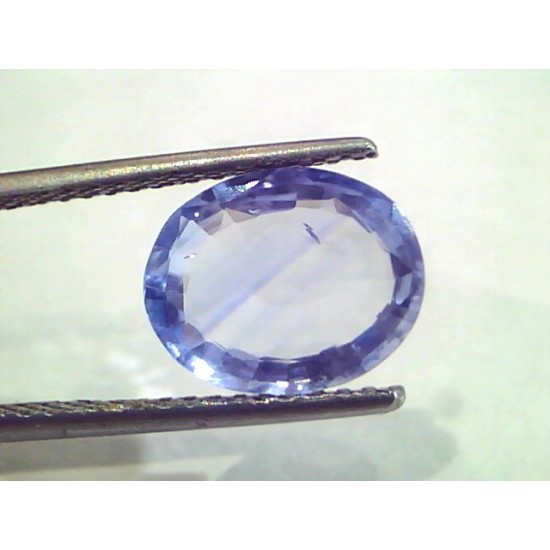 3.67 Ct Unheated Untreated Ceylon Blue Sapphire Neelam Gemstone