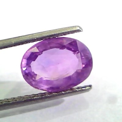 3.78 Ct Unheated Untreated Natural Purple Sapphire Khuni Neelam